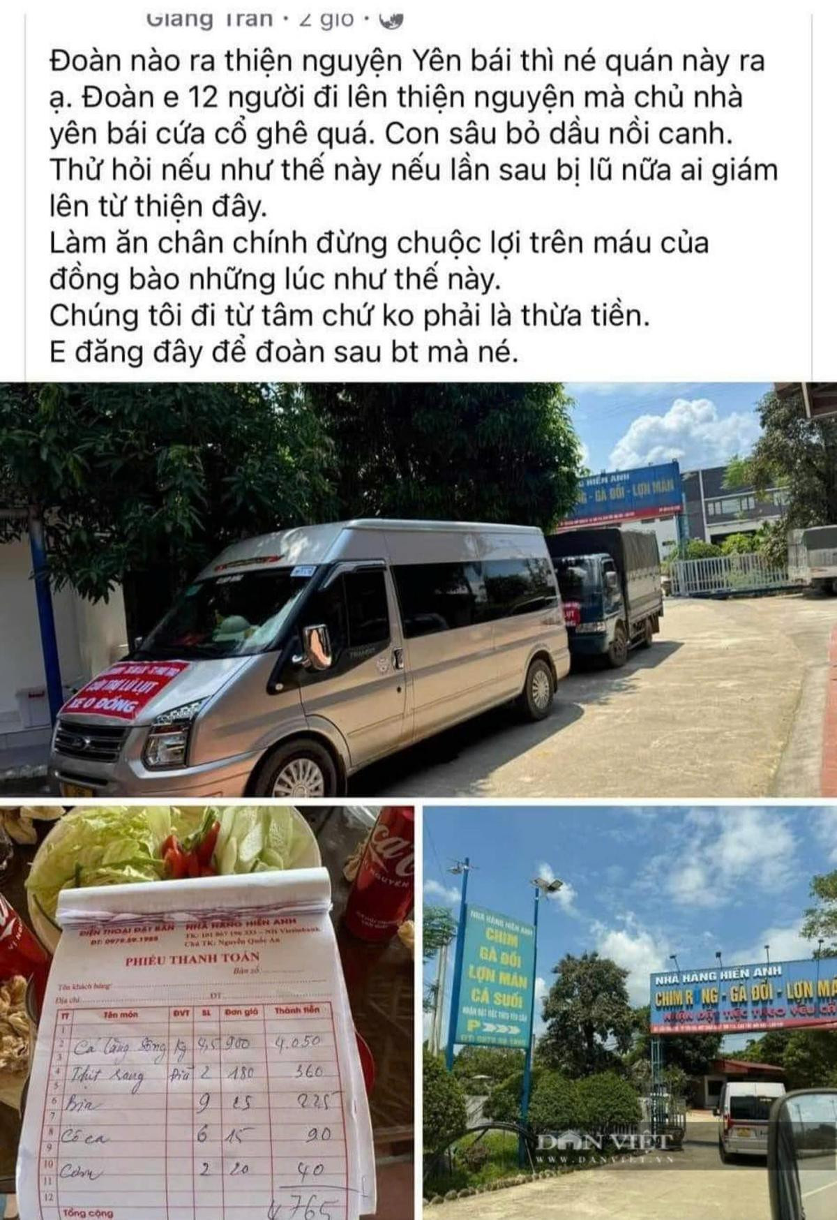 Một nhà hàng bị chỉ trích vì 'chặt chém' đoàn thiện nguyện, chủ nhà hàng lên tiếng Ảnh 2