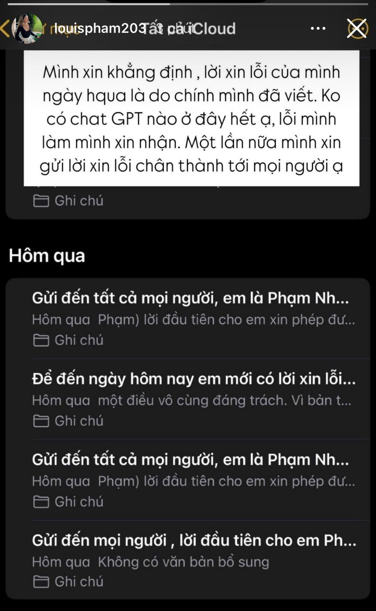 Cư dân mạng tiếp tục soi ra bất thường trong lời xin lỗi của Louis Phạm Ảnh 2