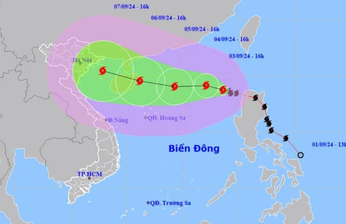 Diễn biến mới bão số 3 khả năng trực tiếp đổ bộ miền Bắc với cường độ rất mạnh Ảnh 1