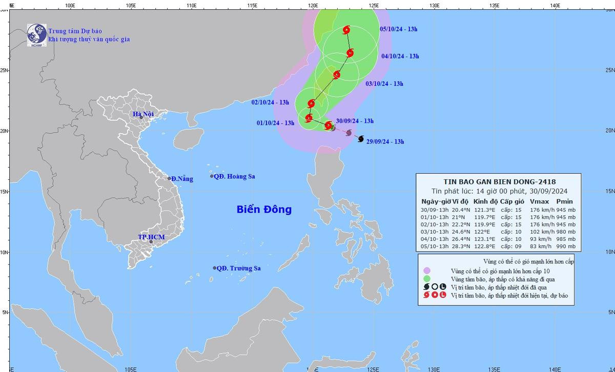 Bão Krathon giật cấp 17 đổ bộ Biển Đông, nước ta ra công điện ứng phó Ảnh 1