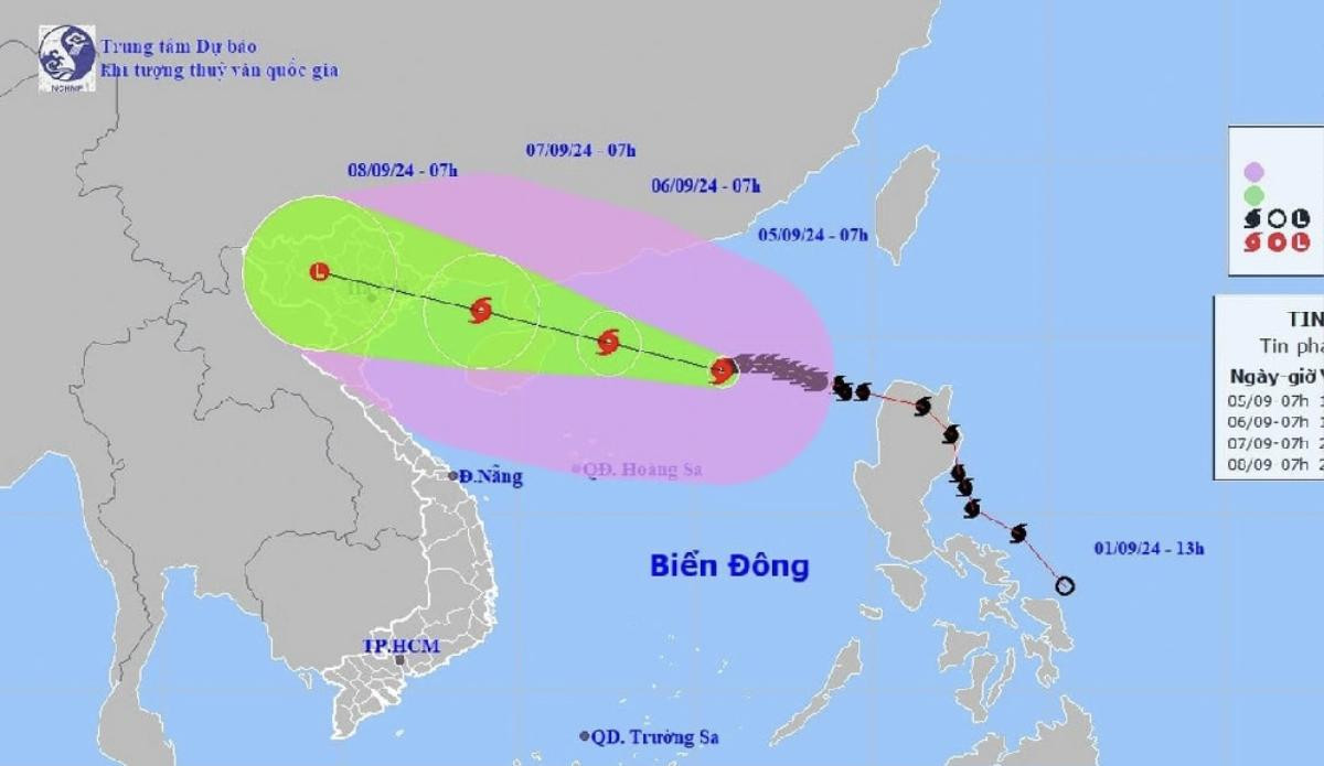 Bão Yagi mạnh lên thành siêu bão, gió mạnh lên tới 200km/h Ảnh 2