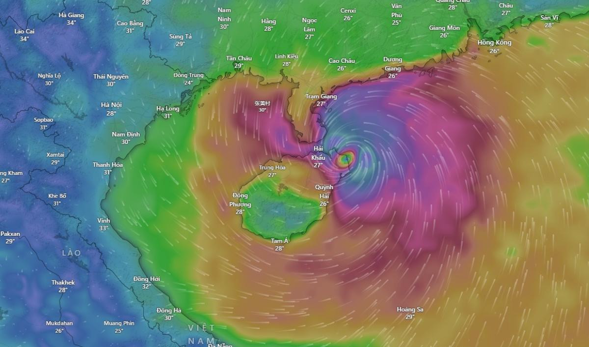 Cuồng phong tâm siêu bão YAGI mạnh đến mức nào? Ảnh 2