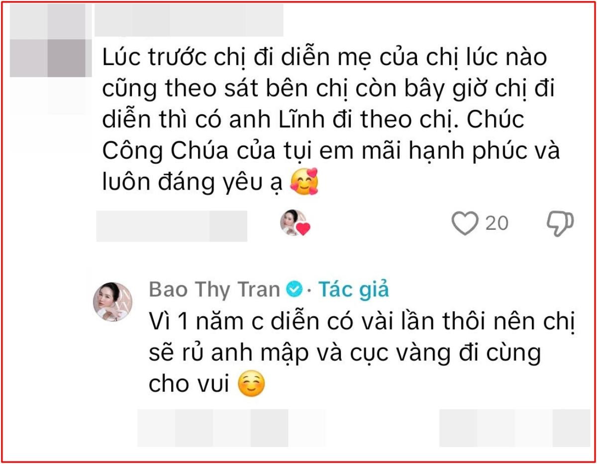 Bảo Thy nói lý cho chồng doanh nhân và con trai 'chạy show' cùng mình Ảnh 3