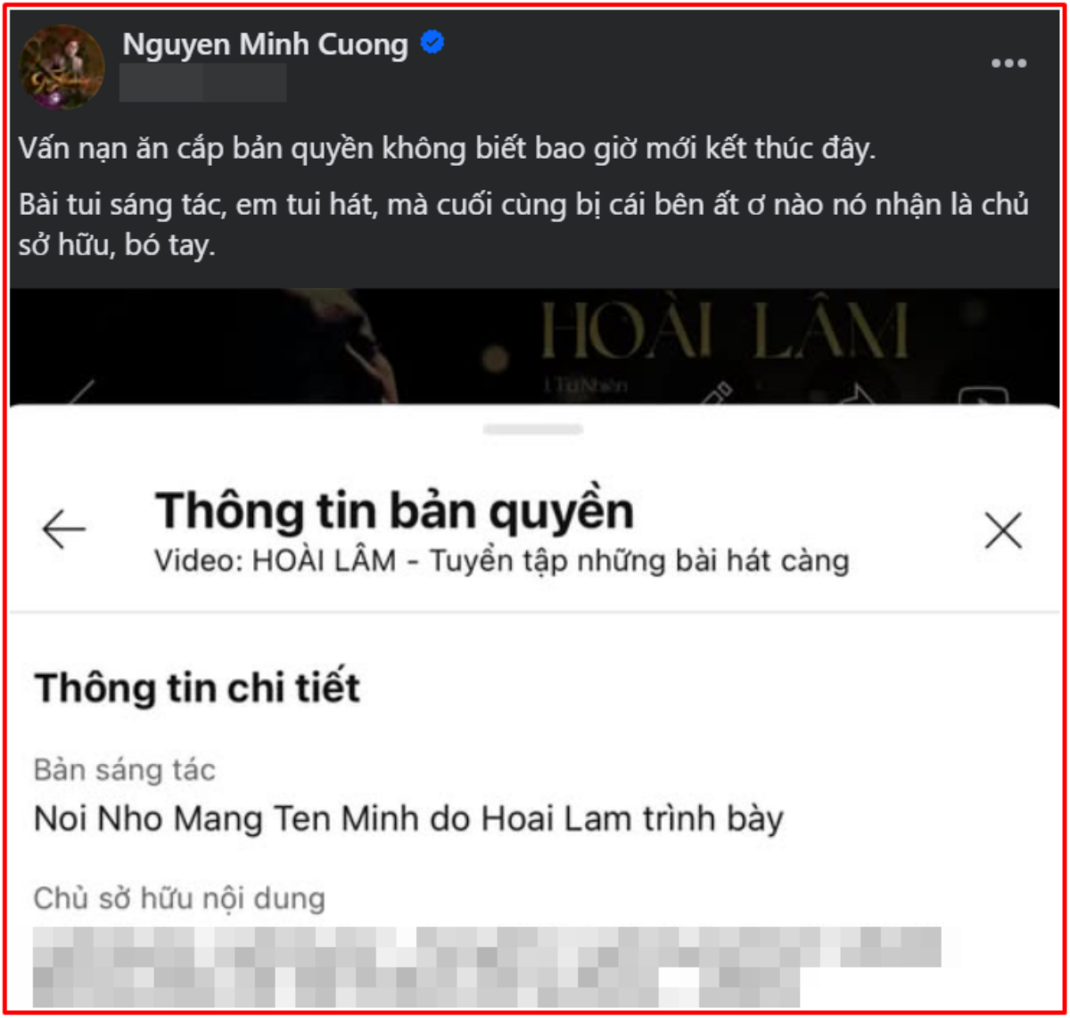 Nhạc sĩ Nguyễn Minh Cường đăng đàn bức xúc về ca khúc của Hoài Lâm Ảnh 1