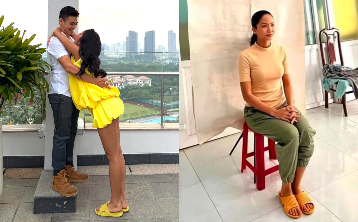 H'Hen Niê giản dị trong cách ăn mặc. (Ảnh tổng hợp)