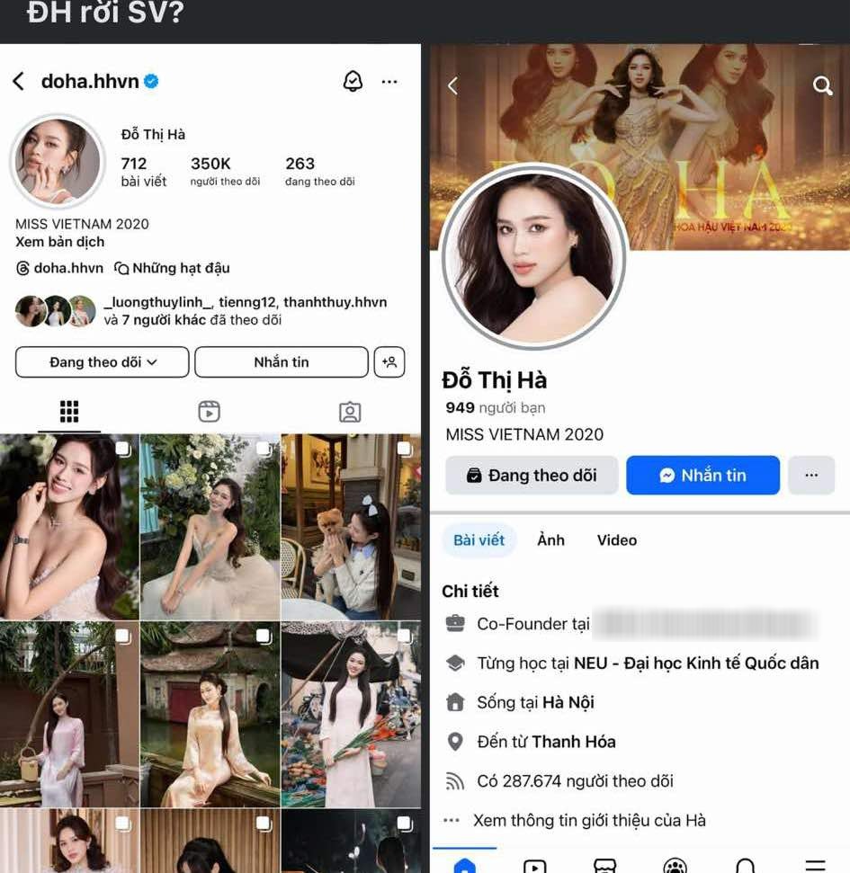 Hành động xóa thông tin liên lạc của Hoa hậu Đỗ Thị Hà làm công chúng hoang mang.