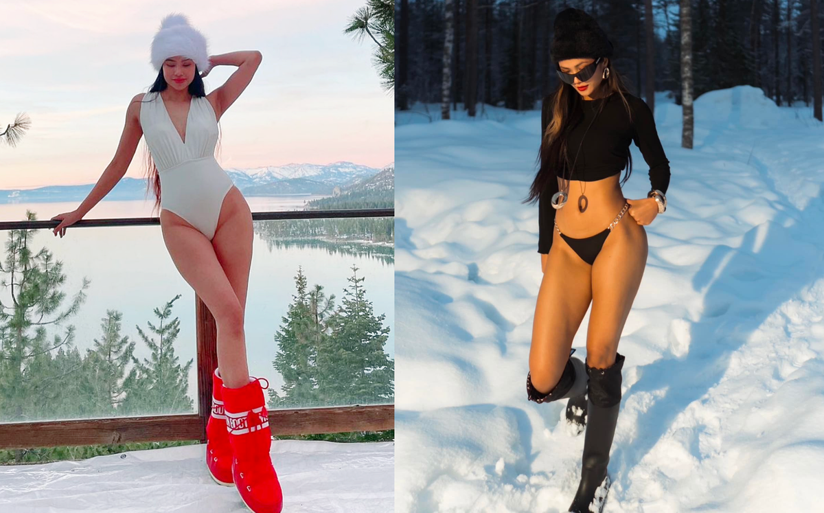 H'Hen Niê và Phạm Hương cũng từng thực hiện những bộ ảnh tương tự. (Ảnh: FBNV)