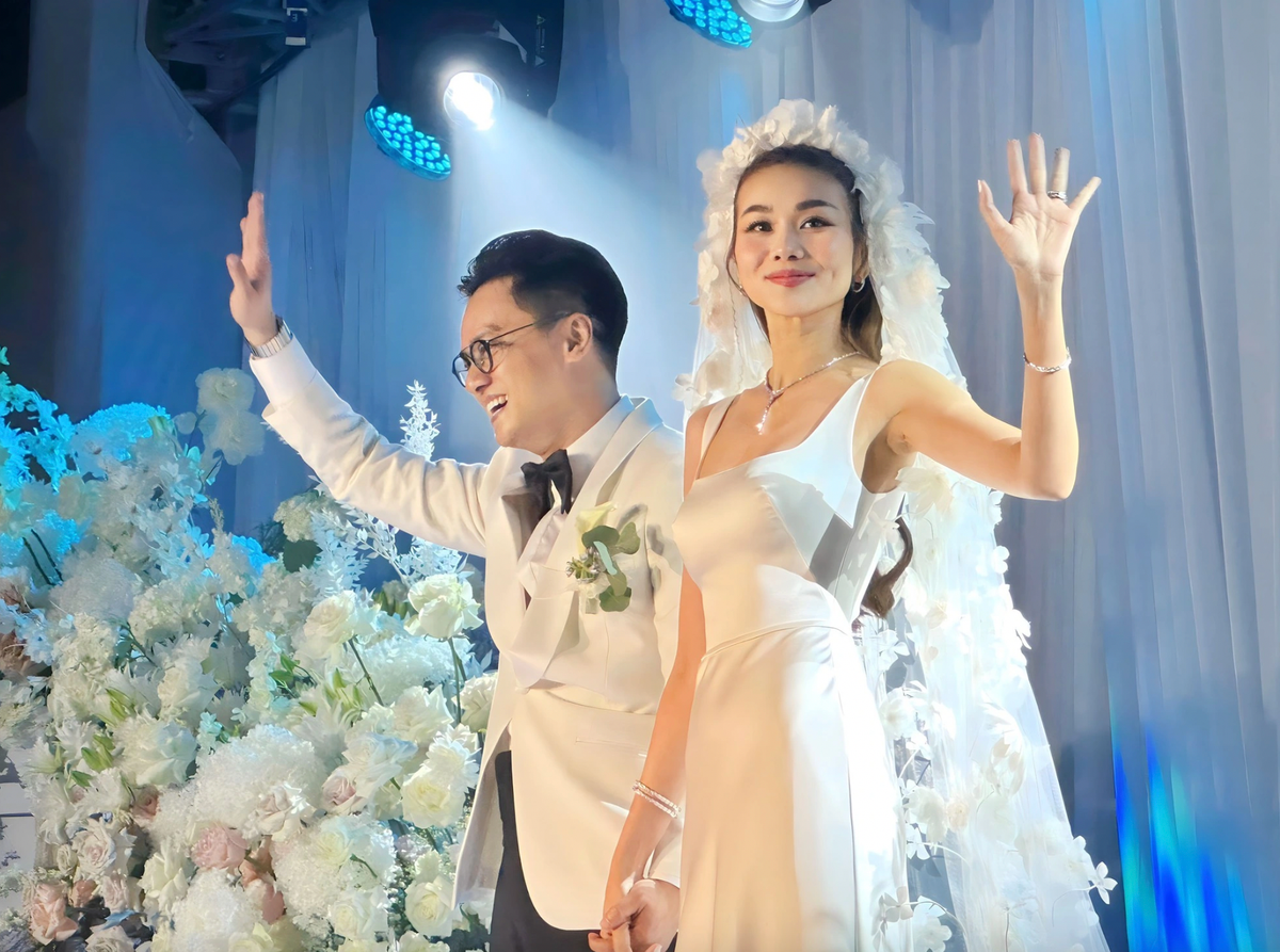 Đám cưới Thanh Hằng diễn ra hồi tháng 10/2023. (Ảnh tổng hợp)