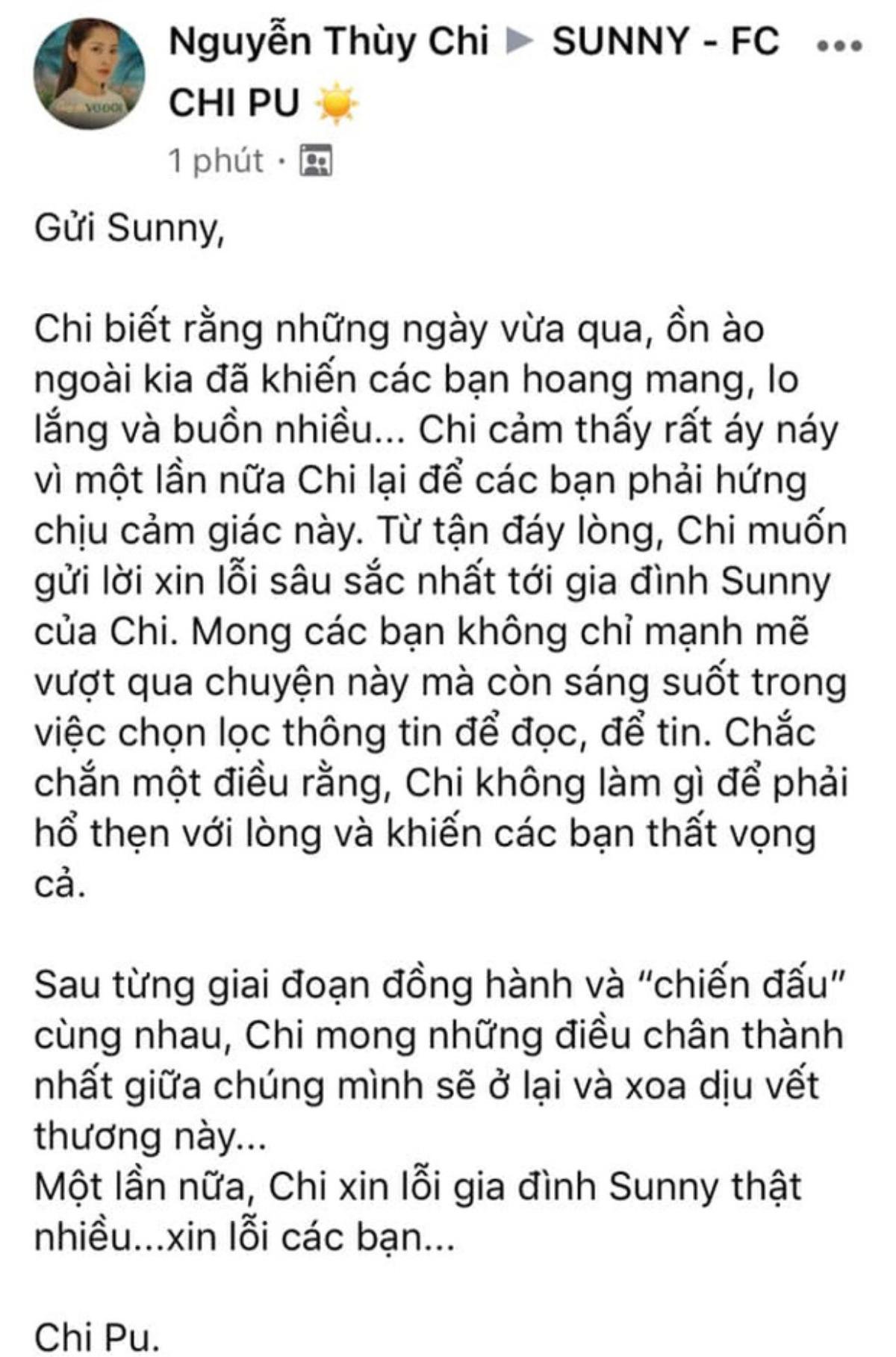 Chi Pu sau ồn ào với Quỳnh Anh Shyn: Mong các bạn sáng suốt trong việc chọn lọc thông tin để đọc Ảnh 1