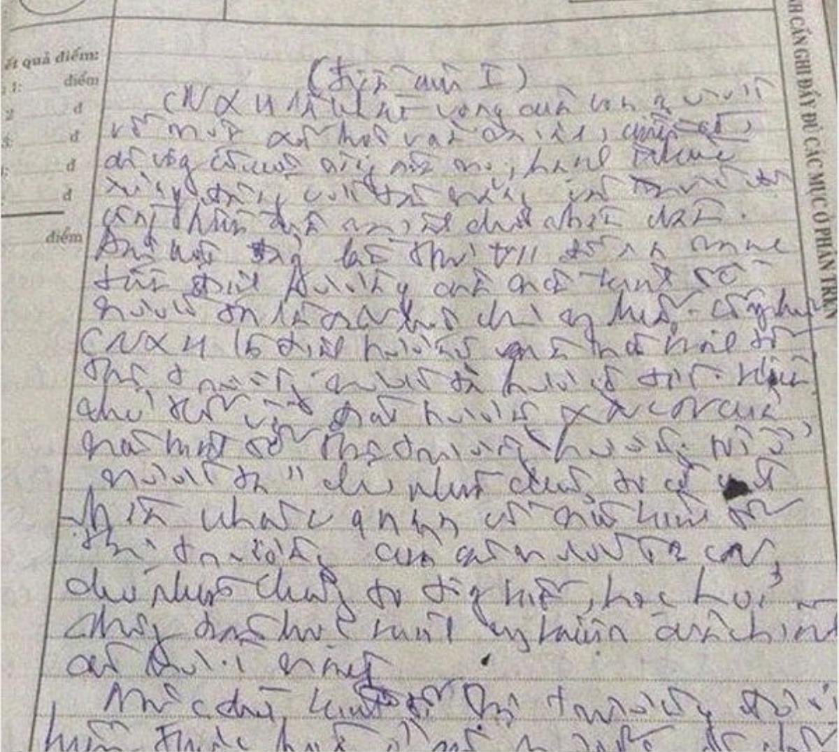 Chữ viết lạ của nam sinh không một ai đọc được, đến khi nhìn số điểm ai cũng phục lăn giáo viên Ảnh 4