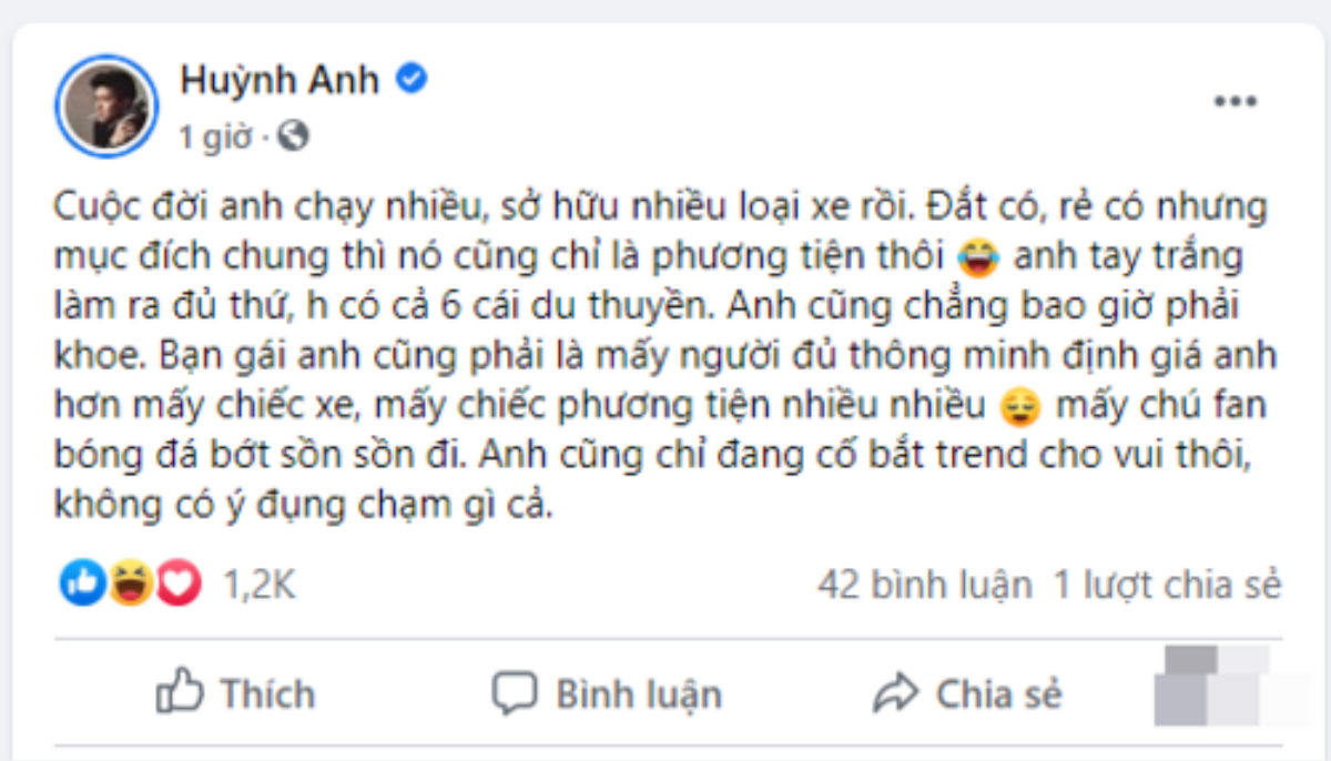 Giữa nghi vấn 'rạn nứt' tình cảm với Hồng Quế, Huỳnh Anh bất ngờ 'thả thính' Huỳnh Hồng Loan Ảnh 6