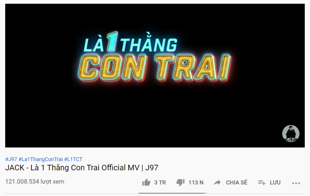 Sau Sơn Tùng M-TP, Jack là ca sĩ thứ 2 của Vpop có MV cán mốc 3 triệu like Ảnh 1