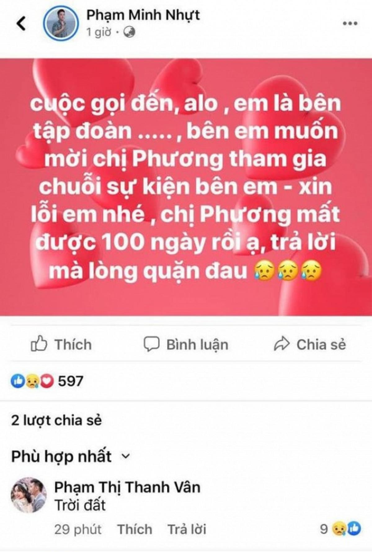 Chuyện lạ nhưng có thật: Mai Phương mất 100 ngày nhưng vẫn có tập đoàn lớn mời đi sự kiện Ảnh 1