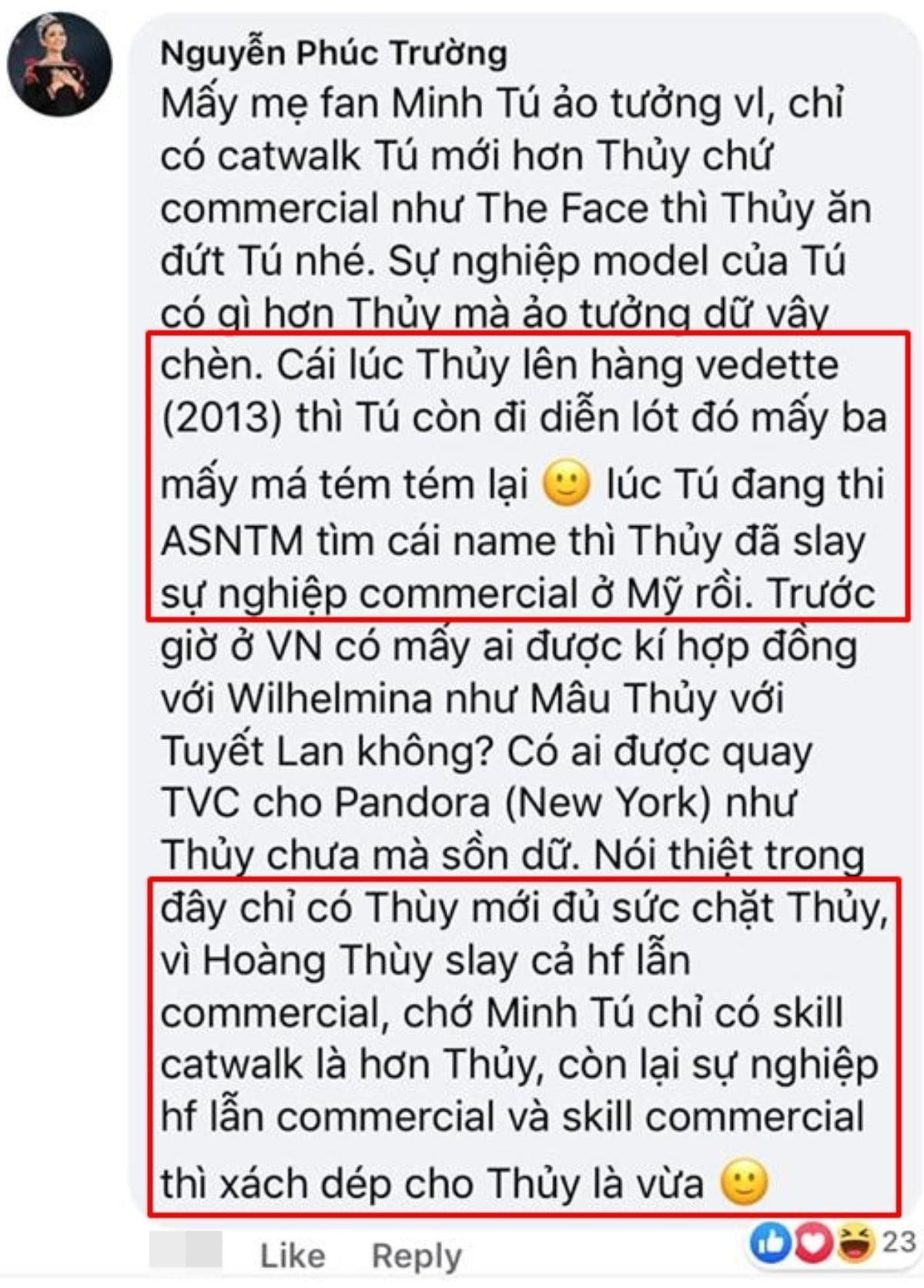 Minh Tú đáp trả khi bị anti-fan chê 'xách dép cho Mâu Thủy': 'Bìa tạp chí không ăn được' Ảnh 2