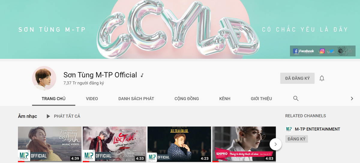 Hậu comeback với #CCYLĐ, Sơn Tùng M-TP đạt thành tích kép về lượt đăng ký Instagram và Youtube Ảnh 3