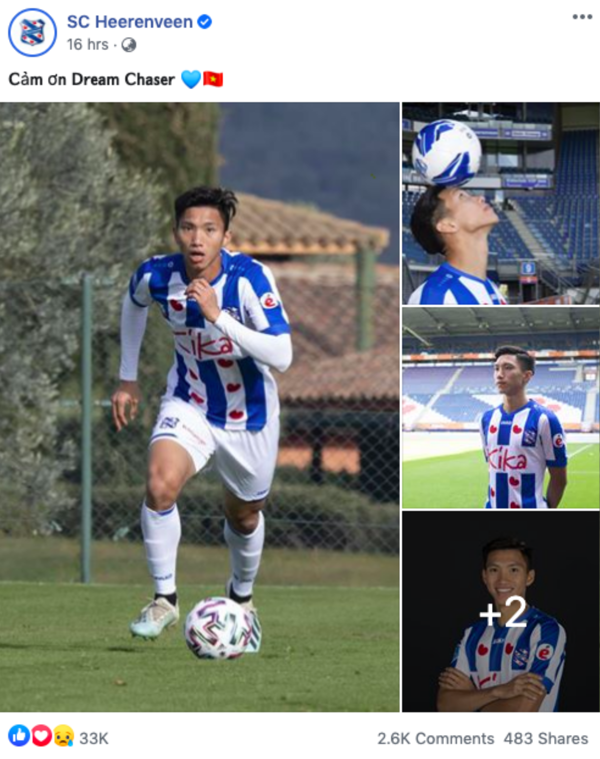 Fanpage SC Heerenveen mất 35.000 lượt like trước tin Văn Hậu về VN Ảnh 3