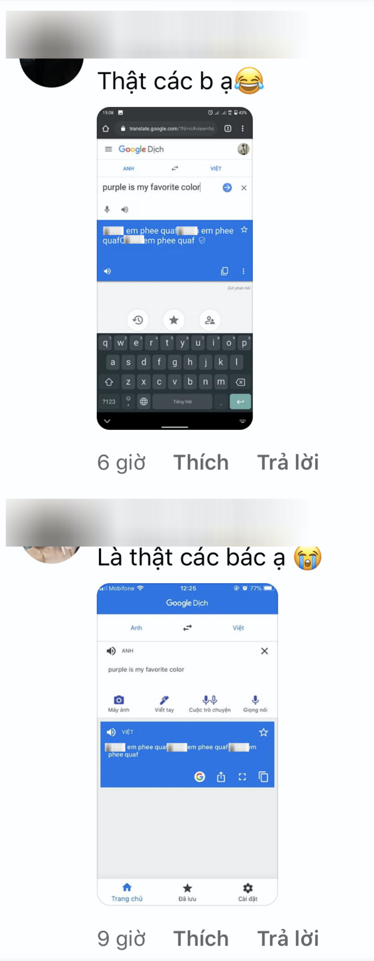 Google Dịch Việt Nam lại lần nữa bị phá hoại: Từ câu 'Purple is my favorite color' bình thường thành câu dung tục Ảnh 3