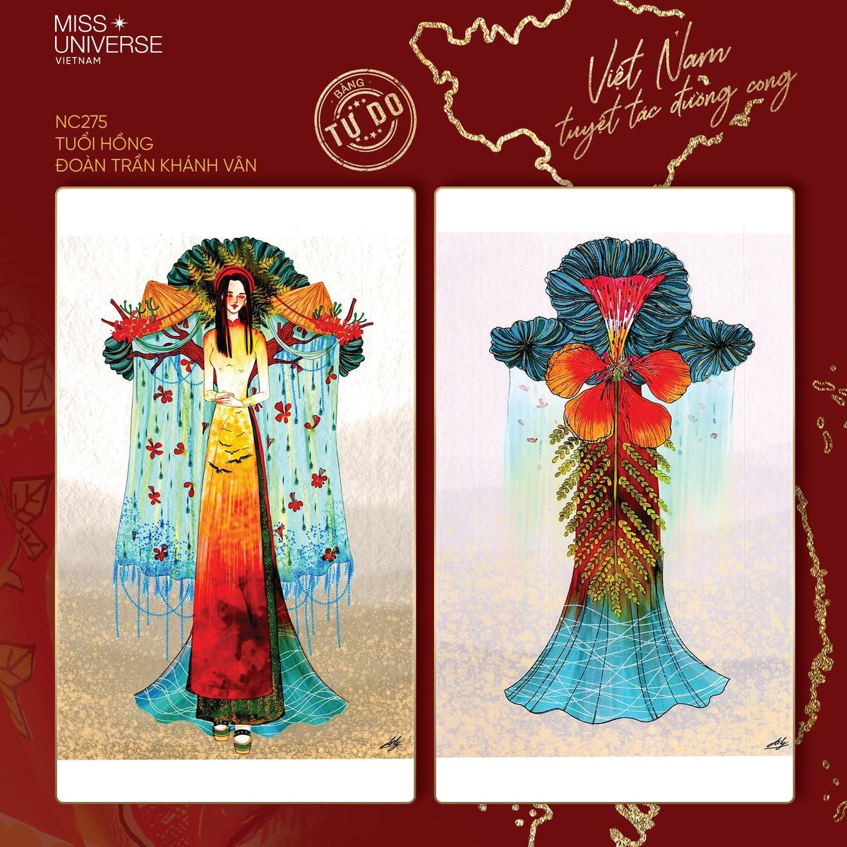 Lên sóng 16 tiếng, National Costume Khánh Vân Tơ tằm được vote như vũ bão 35000 điểm, chắc suất Top 16 Ảnh 7