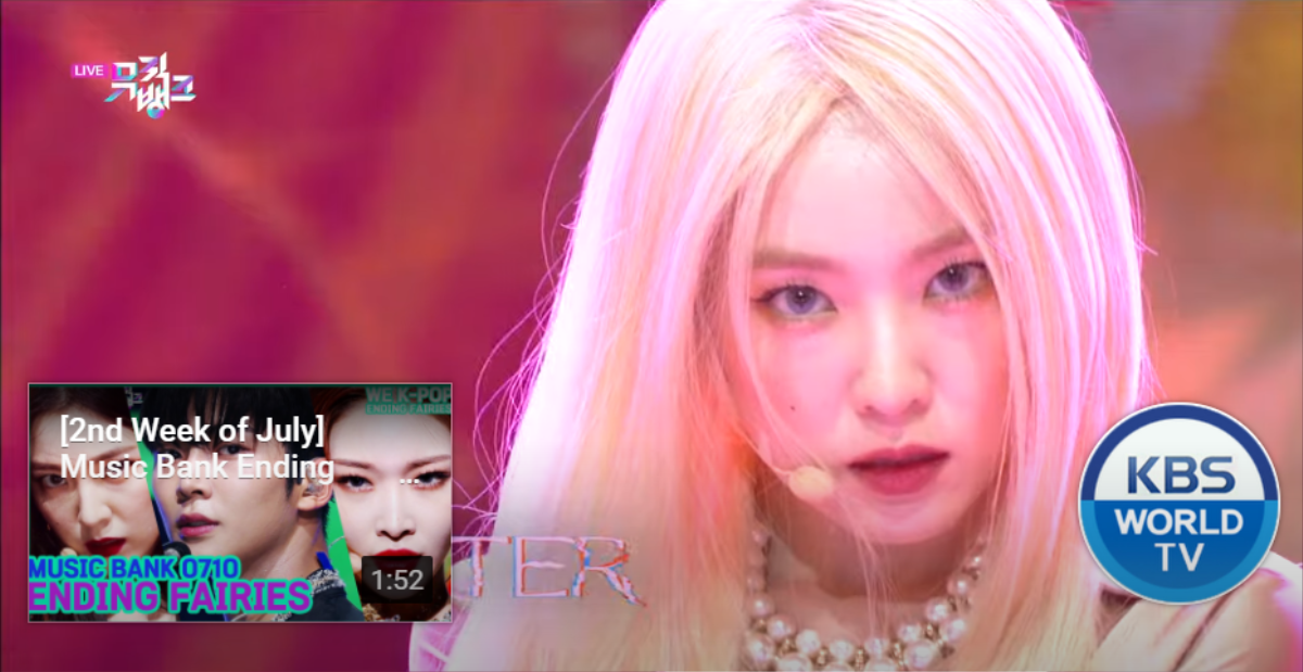 Irene khiến fan 'sốc visual' với tóc bạch kim, 'Monster' vượt 'How You Like That' (BLACKPINK) giành chiến thắng đầu tiên trên Music Bank Ảnh 5