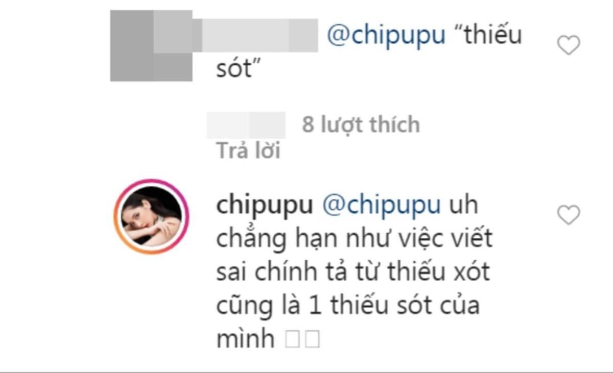 Bị bắt lỗi chính tả, Chi Pu chả buồn sửa sai mà còn đáp trả vô cùng khéo léo thế này đây Ảnh 3