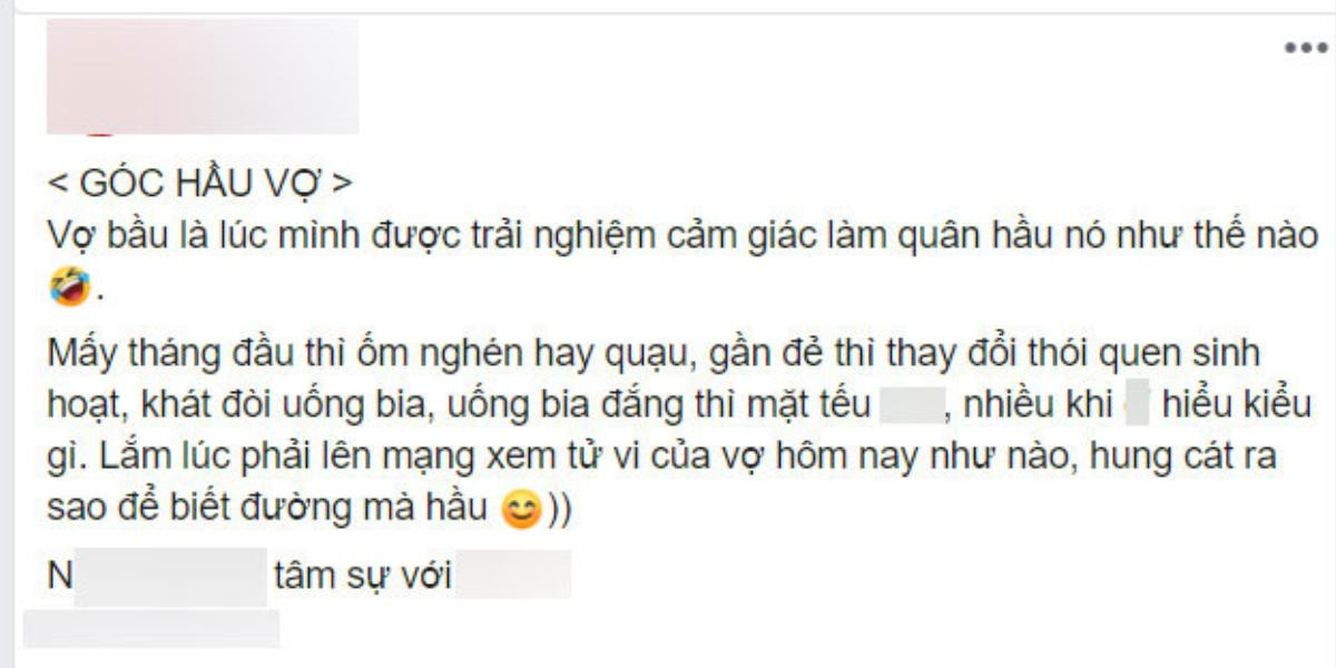 Chồng đăng ảnh 'kể khổ' cảm giác làm 'quân hầu' cho vợ khi mang thai nhưng biểu cảm uống bia khó đỡ của 'bà bầu' lại khiến dân tình chú ý hơn cả Ảnh 3