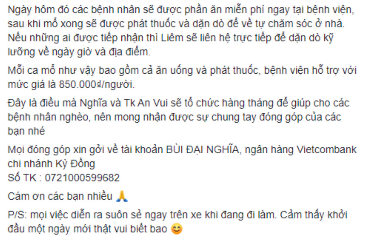 Đại Nghĩa tổ chức mổ mắt miễn phí cho người nghèo hàng tháng Ảnh 2