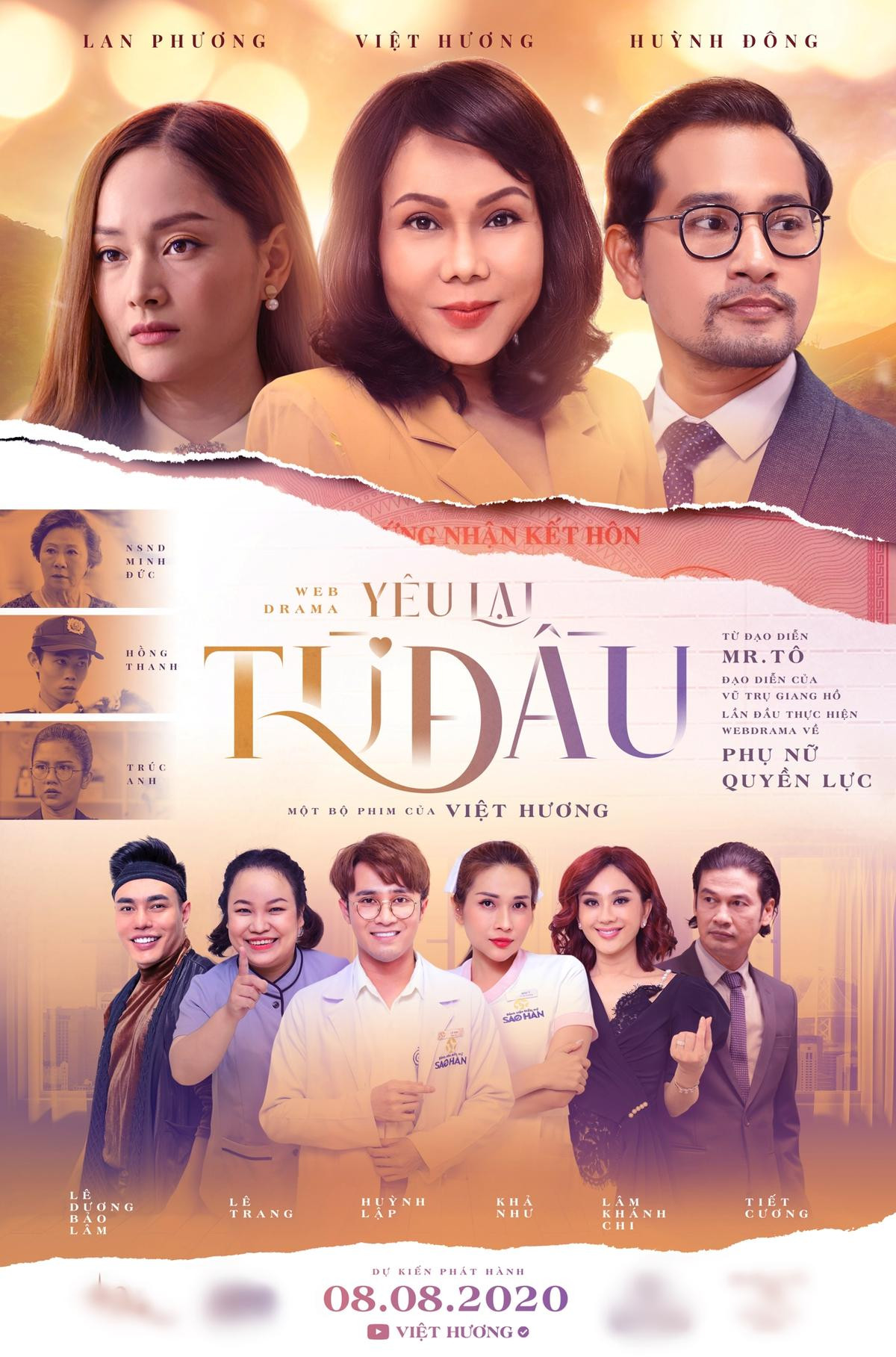 Tiết lộ hình ảnh web-drama 'Yêu lại từ đầu': Việt Hương - Lâm Khánh Chi - Khả Như thân thiết, Huỳnh Lập có tình cảm với Huỳnh Đông? Ảnh 2