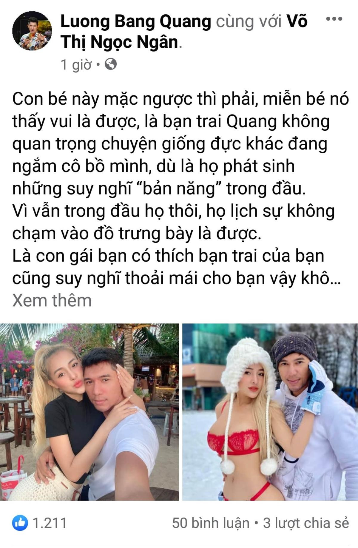 Lương Bằng Quang: 'Tôi không ngại đàn ông khác ngắm bồ mình và có suy nghĩ 'bản năng' khi bạn gái mặc gợi cảm' Ảnh 2