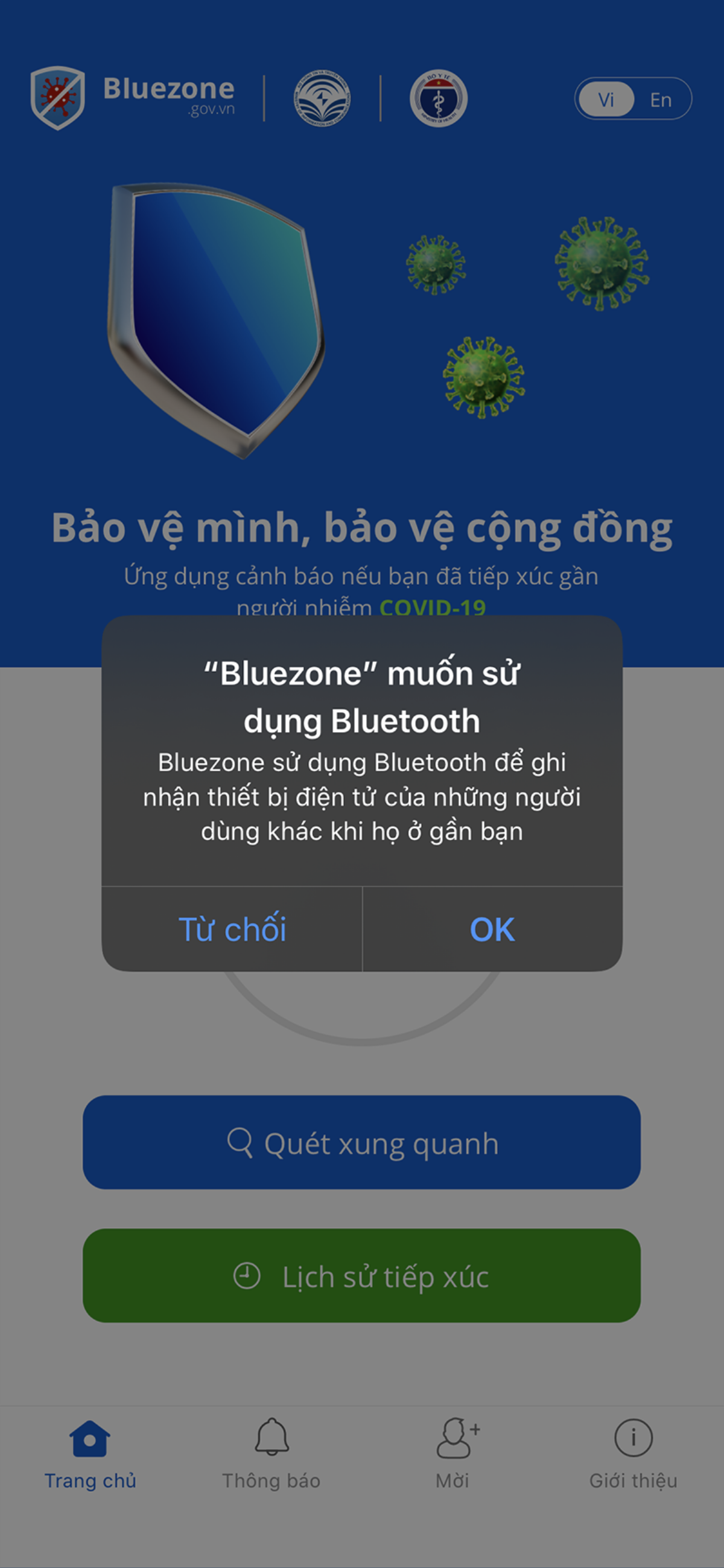 Dùng ngay Bluezone, ứng dụng giúp cảnh báo nguy cơ tiếp xúc người nhiễm COVID-19 Ảnh 6