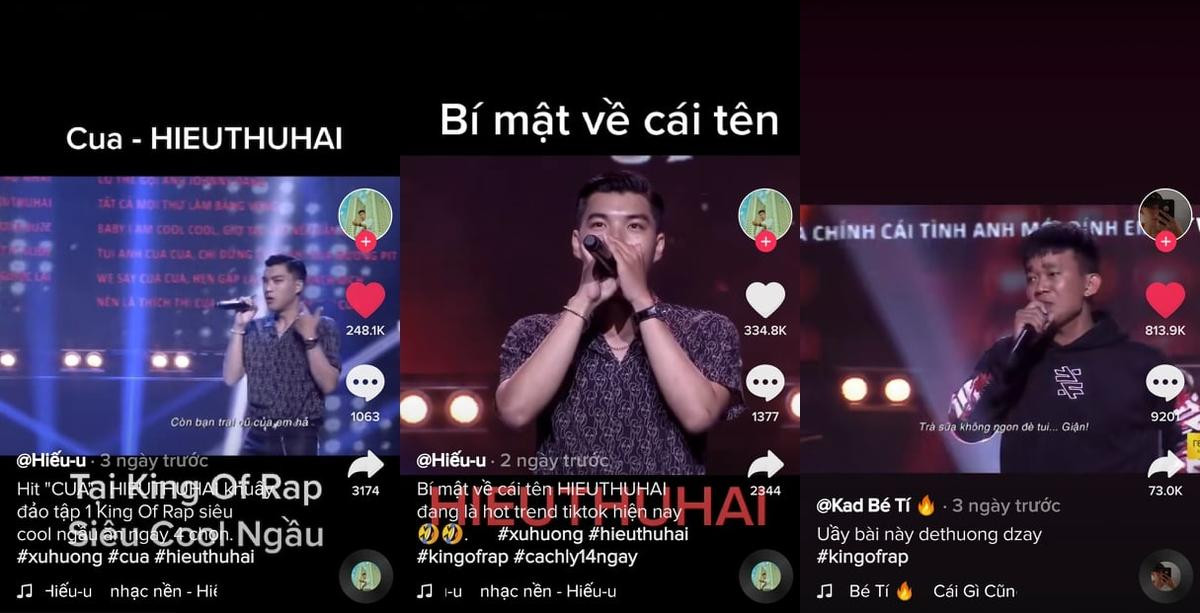 Tập 1 King Of Rap càn quét Tik Tok với lượt view khủng: Color gây sốt, fan 'truy lùng' HIEUTHUHAI Ảnh 1