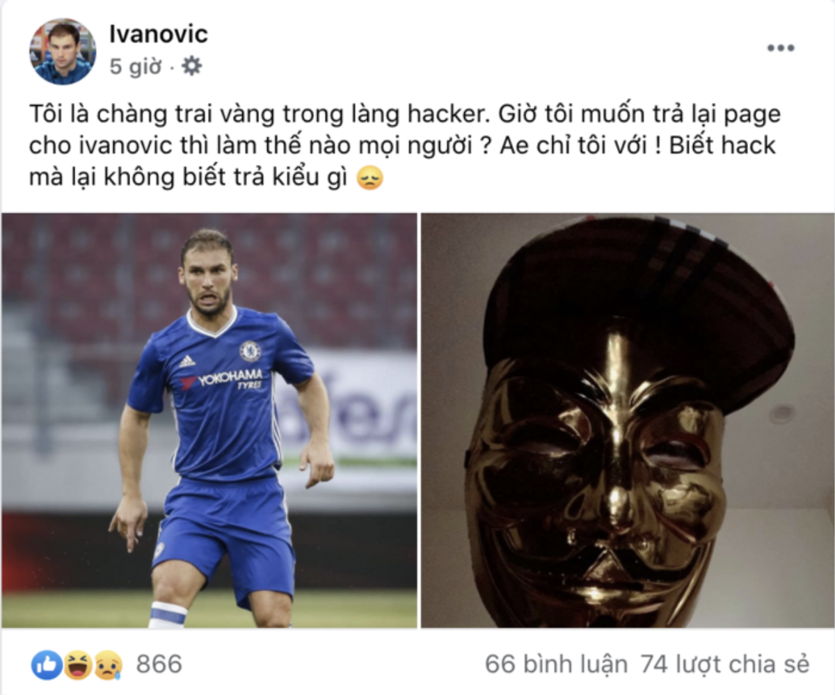 Cộng đồng mạng lần ra danh tính của hacker Việt chiếm Facebook cầu thủ Ivanovic Ảnh 5