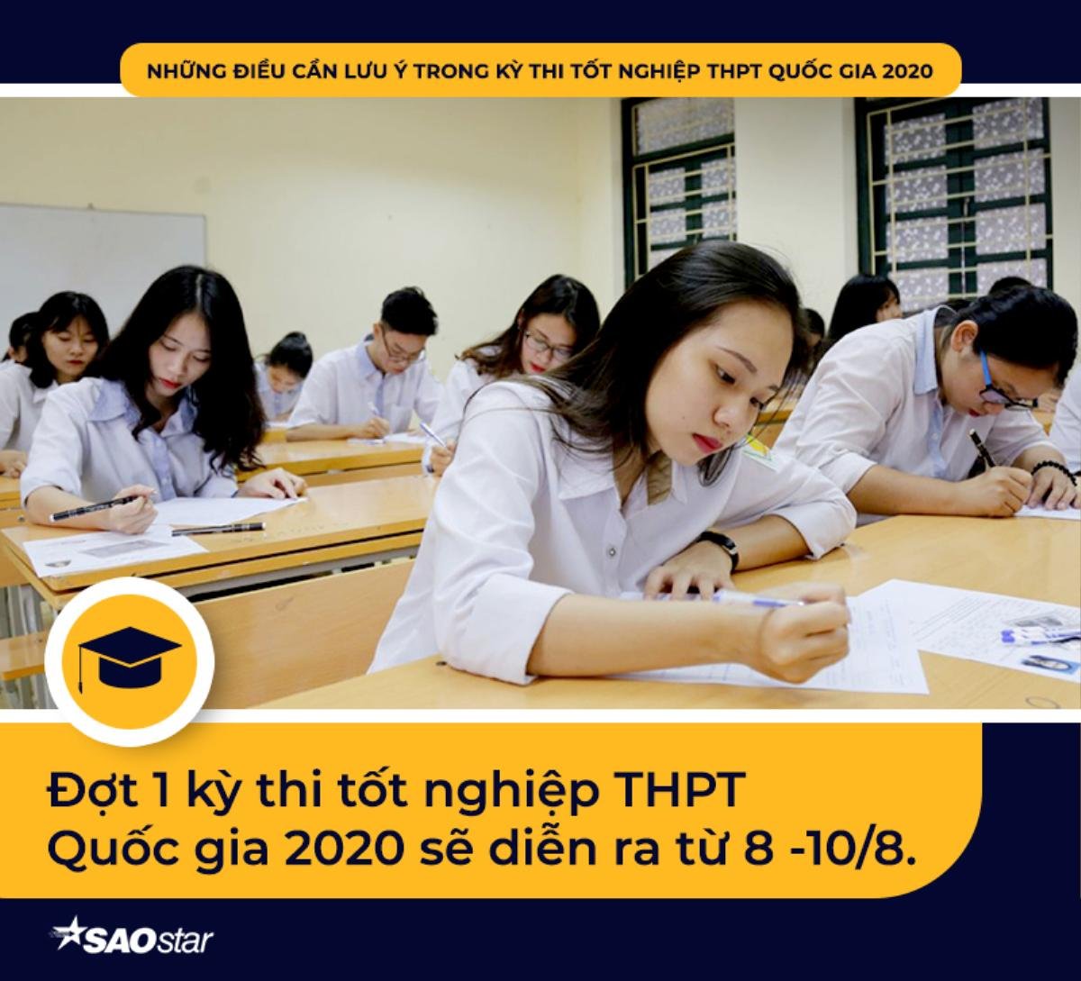 48 giờ đếm ngược trước kỳ thi tốt nghiệp THPT Quốc gia 2020: Những điều thí sinh cần đặc biệt lưu ý nếu không muốn bỏ lỡ Ảnh 2