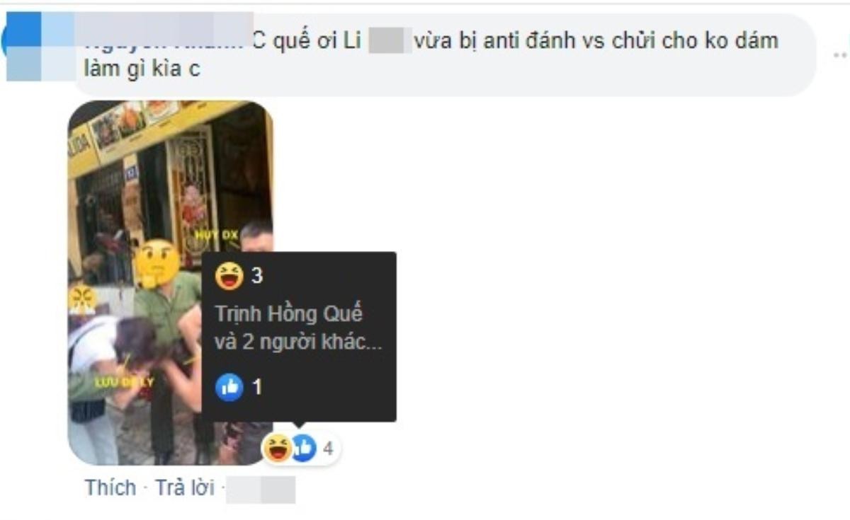 Hồng Quế 'cười hả hê' khi Lưu Đê Ly vướng scandal ẩu đả với anti-fan trên phố Hàng Buồm? Ảnh 3