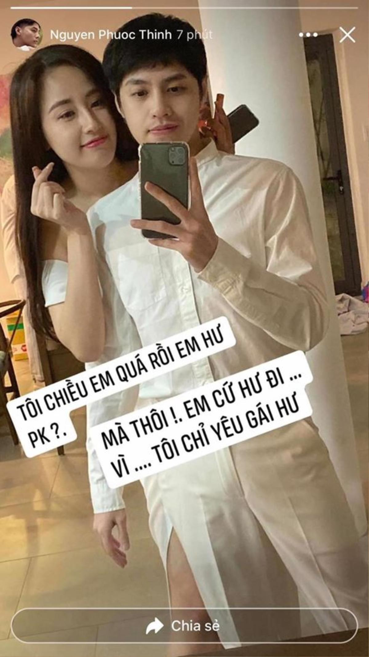 Noo Phước Thịnh 'thả thính hạng nặng' ngay ngày sinh nhật Mai Phương Thuý: 'Mà thôi em cứ hư đi vì tôi chỉ yêu gái hư' Ảnh 2