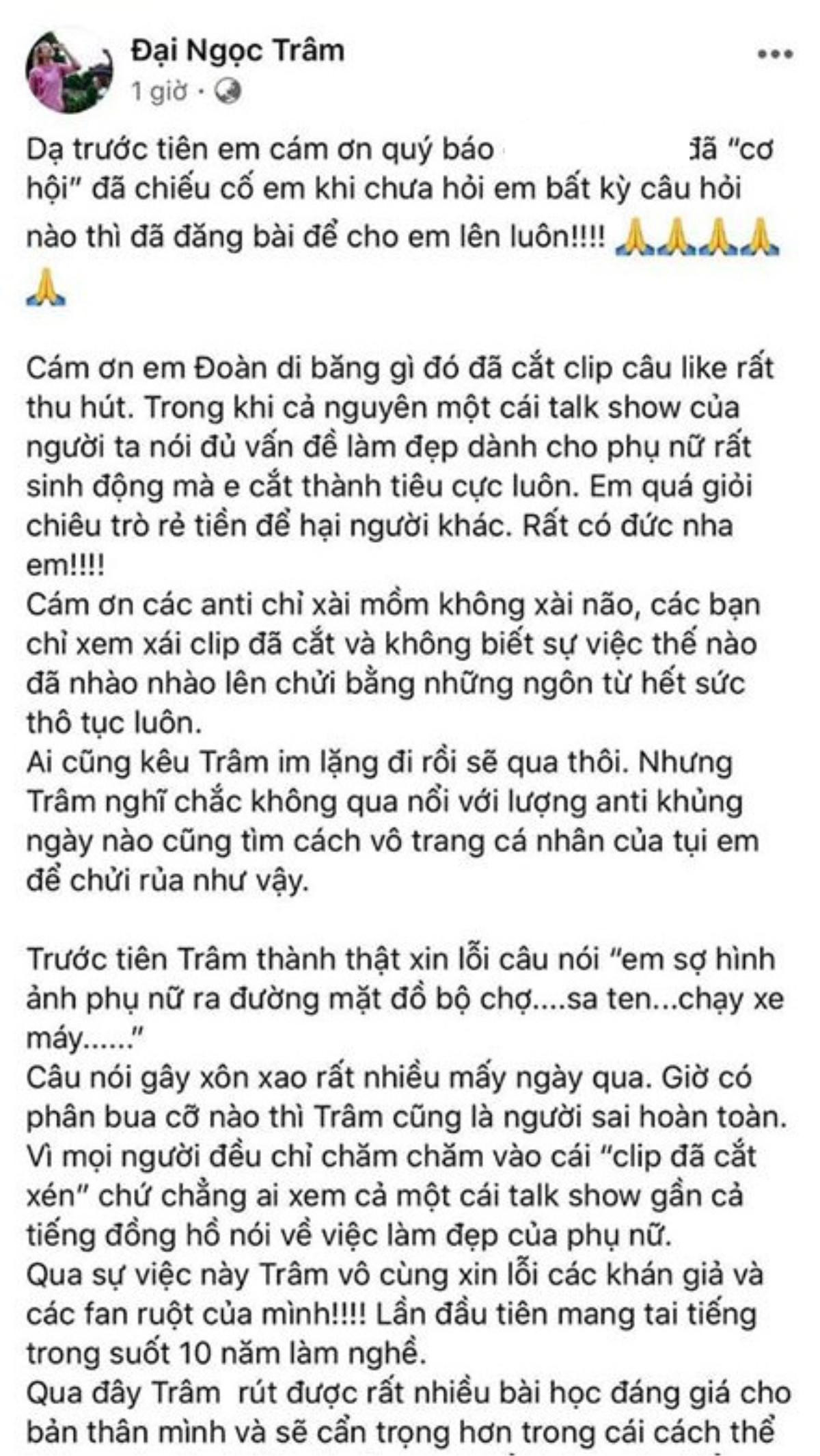 Nữ MC Việt lên tiếng xin lỗi sau phát ngôn 'không mặc đồ bộ ra đường' nhưng càng khiến dân tình tranh cãi vì điều này Ảnh 3