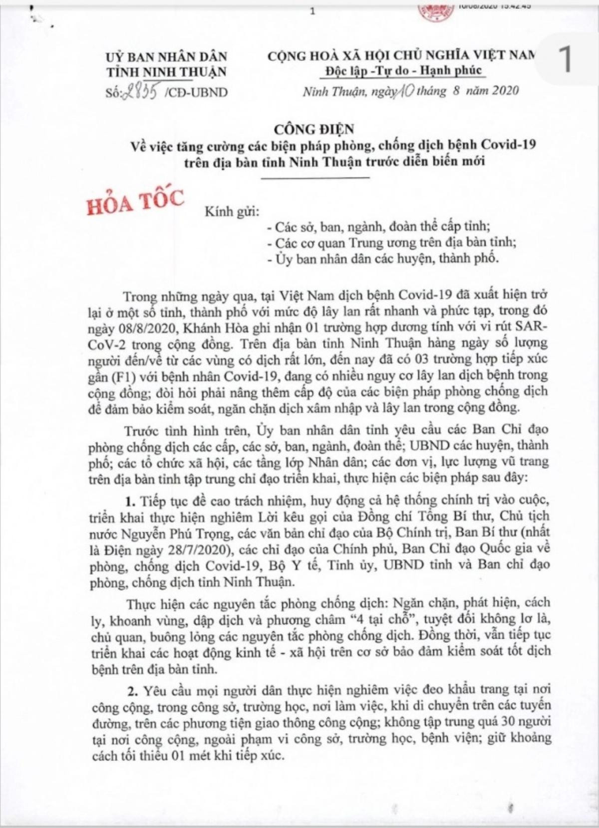 Chưa có ca dương tính COVID- 19, tỉnh Ninh Thuận vẫn quyết định dừng các hoạt động giải trí Ảnh 1