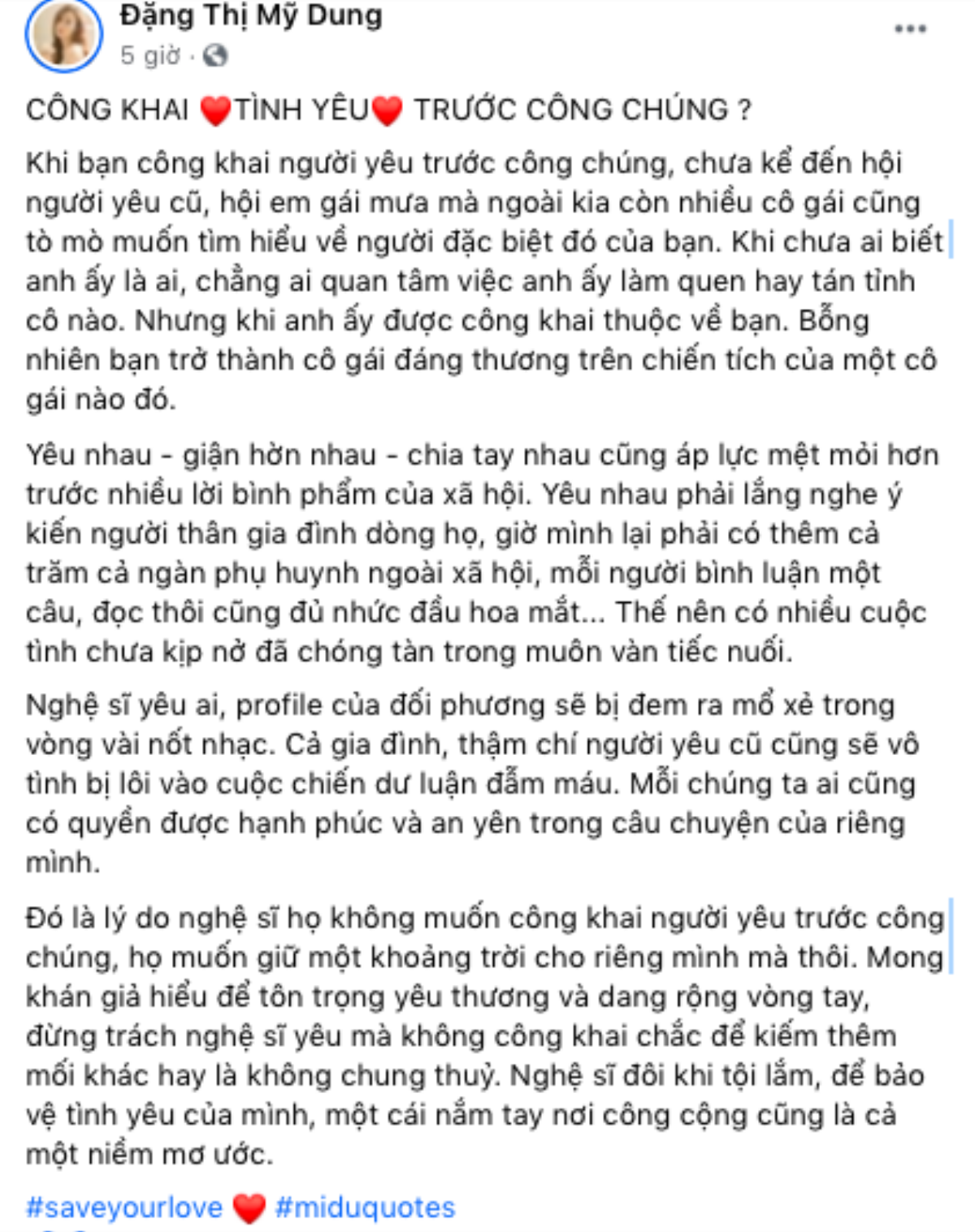 Giữa lúc chuyện tình yêu của Hương Giang bị 'soi mói', Midu chia sẻ điều này khiến ai cũng gật gù đồng ý Ảnh 2