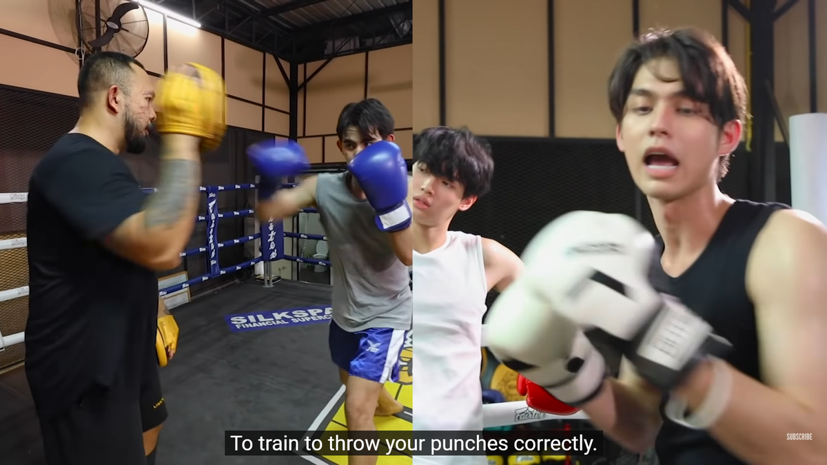 Trước khi 'Still 2gether' chính thức lên sóng, bộ ba Bright - Win - Drake tái ngộ trên sàn Boxing Ảnh 11