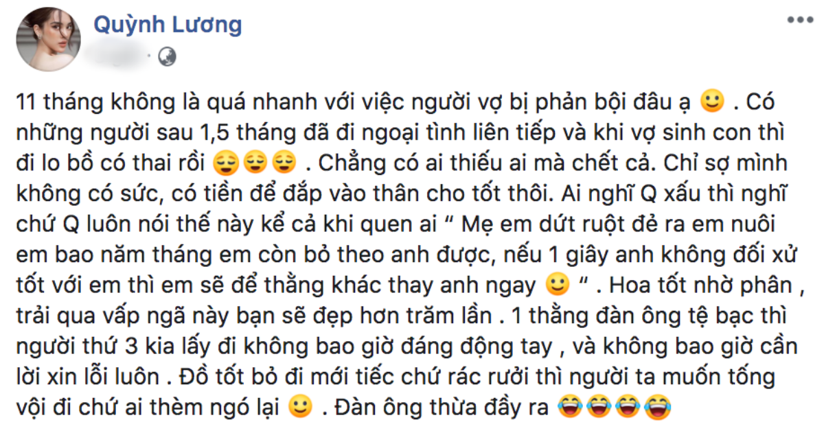 Gặp kẻ phụ bạc thì phải làm sao: 'Triệu like' với chia sẻ đầy 'nữ quyền' của hội chị em Vbiz Ảnh 11