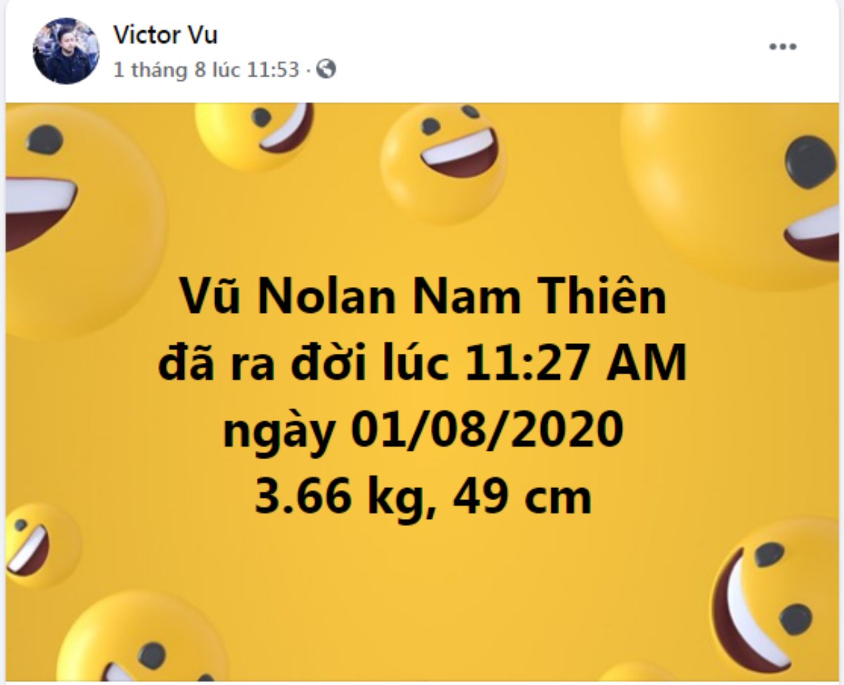 Đạo diễn Victor Vũ khoe ảnh con trai thứ hai khiến Đinh Ngọc Diệp liền bị trêu lại 'đẻ thuê' rồi Ảnh 7