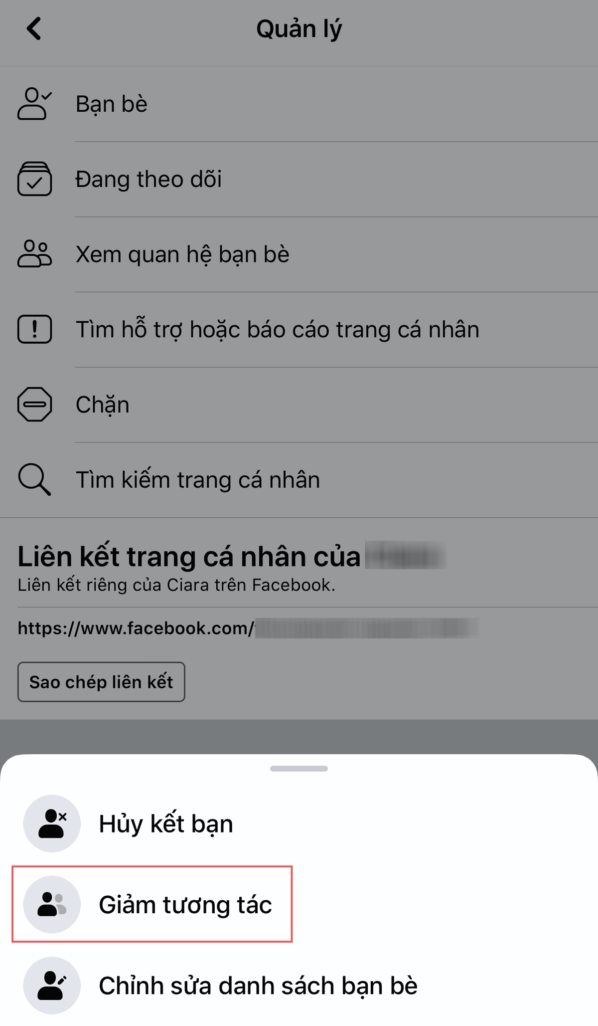 Cách giảm tương tác với người nào đó trên Facebook mà không cần chặn hoặc huỷ kết bạn Ảnh 5