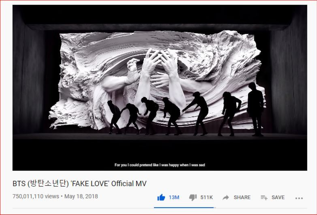 Trước thềm ra mắt ca khúc mới, BTS vẫn kịp nâng thành tích Youtube cho hit cũ 'Fake Love' Ảnh 2