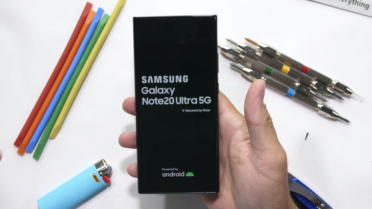 Thử cào xước, bẻ cong, hơ lửa Samsung Galaxy Note20 Ultra và kết quả khó tin Ảnh 3