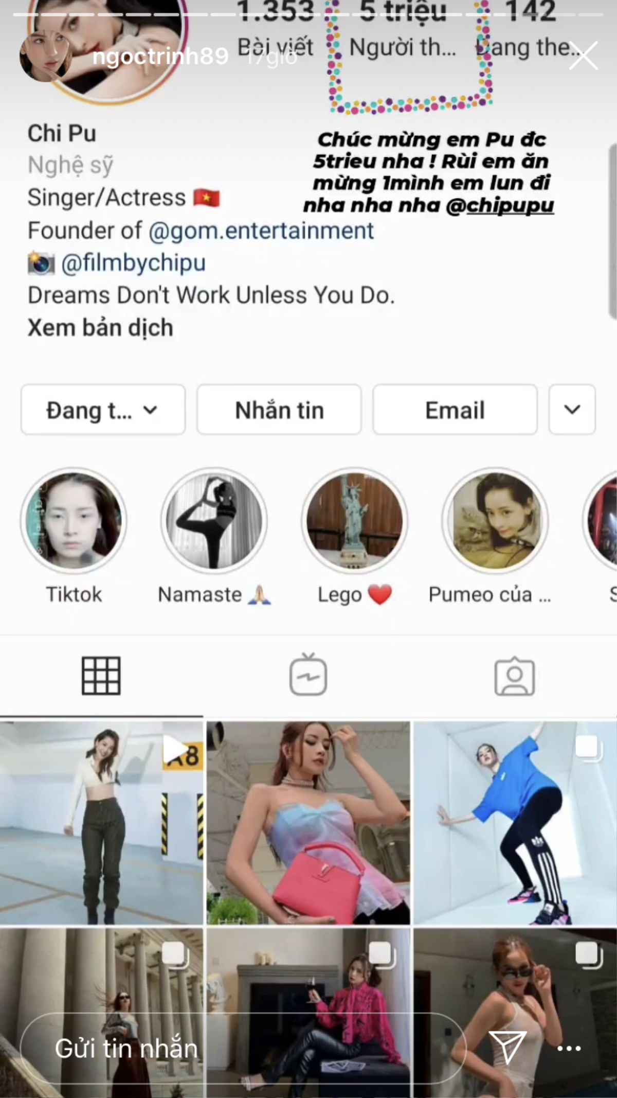 Rủ Chi Pu đi ăn, Ngọc Trinh bất ngờ 'bùng kèo' vì bị đàn em vượt mặt follow trên Instagram Ảnh 4