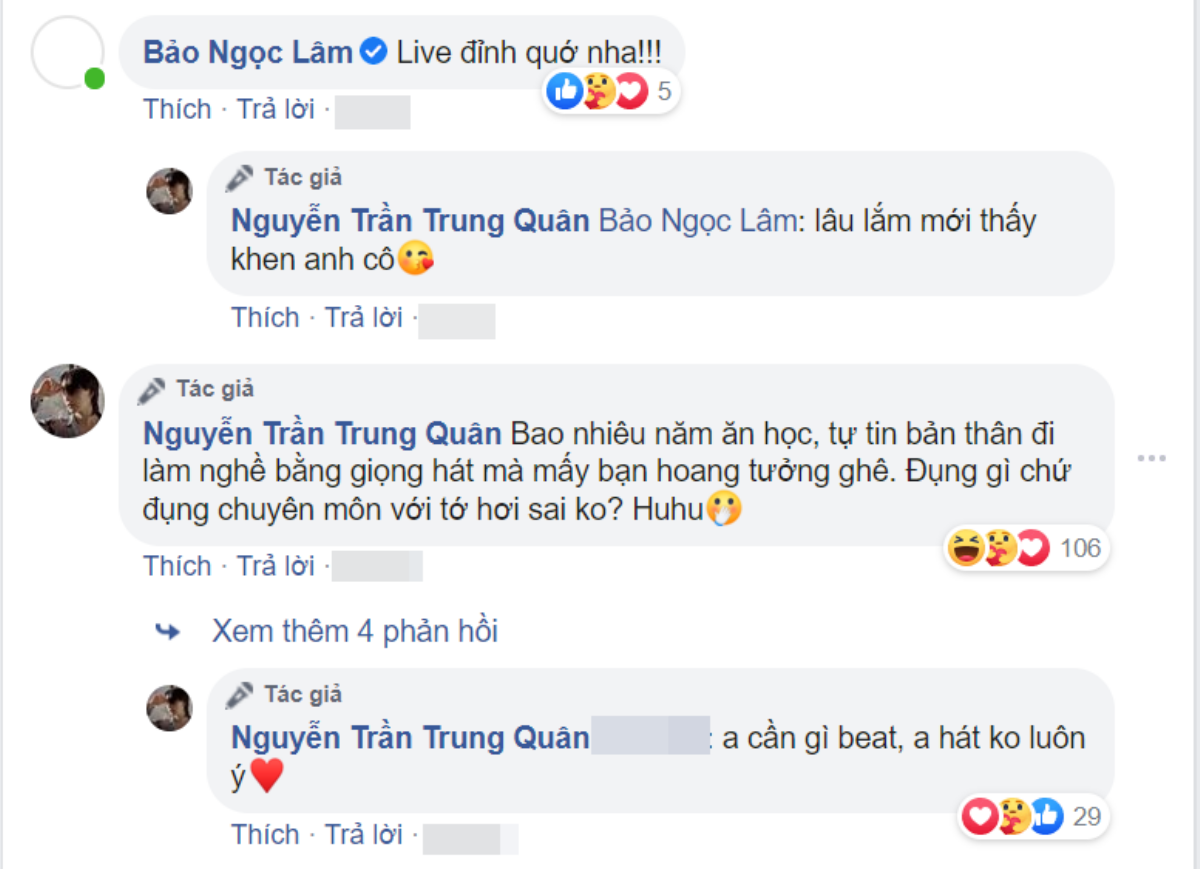 Nguyễn Trần Trung Quân gay gắt khi bị chê hát live kém: 'Đụng gì chứ đụng chuyên môn với tớ hơi sai không?' Ảnh 3