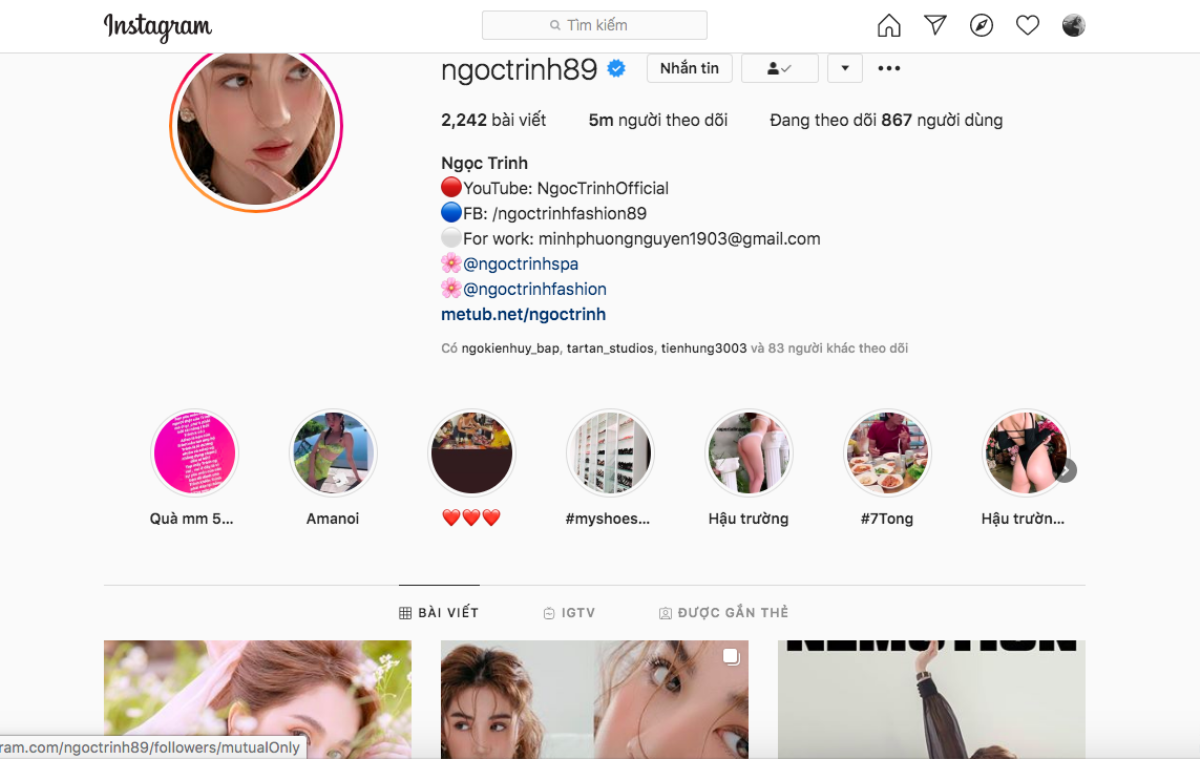 Ngọc Trinh đạt 5 triệu follow trên Instagram, 'cán đích' sau đàn em Chi Pu chỉ một ngày Ảnh 2