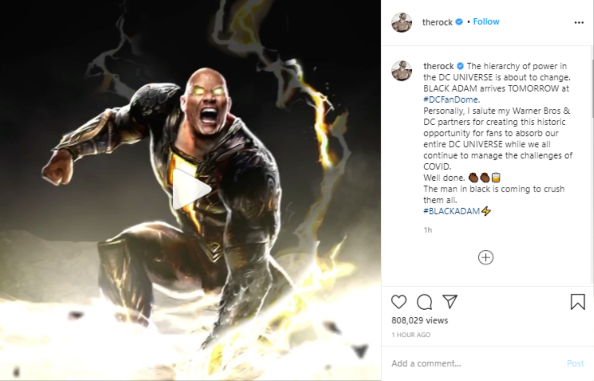 Dwayne 'The Rock' Johnson bất ngờ chia sẻ đoạn teaser của Black Adam - kẻ có thể khiến cả Superman lẫn Shazam phải chật vật Ảnh 4