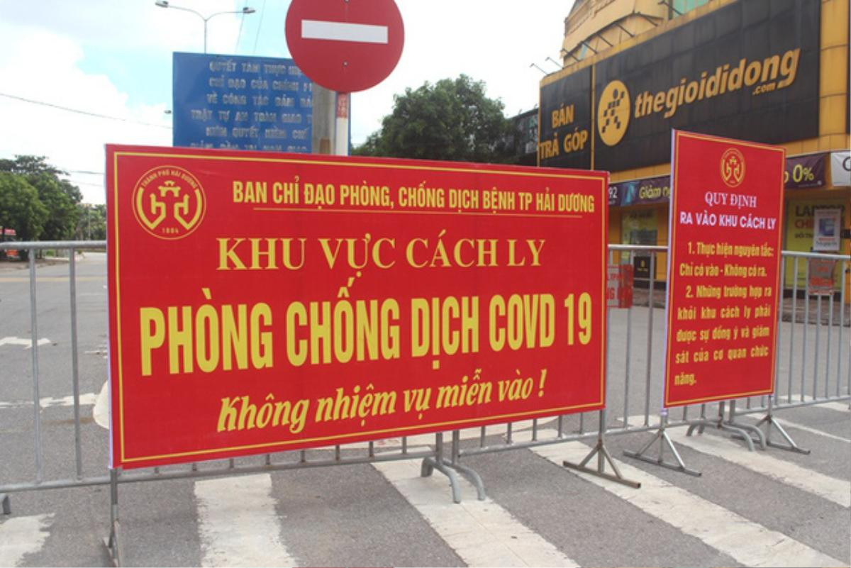 Hải Dương phong tỏa một cụm dân cư liên quan bệnh nhân COVID-19 mới Ảnh 1