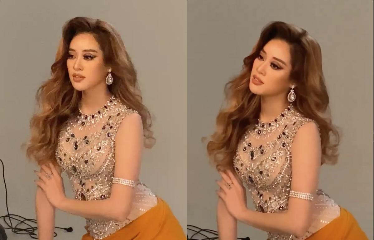 Khánh Vân 'khuynh đảo' fan sắc đẹp bằng layout mới tóc xoăn - mắt hút hồn chuẩn 'beauty queen' Ảnh 1