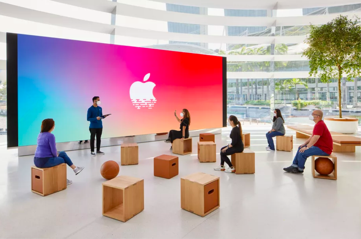 Apple chia sẻ hình ảnh Apple Store nổi trên mặt nước đẹp không thể rời mắt ở Singapore Ảnh 3